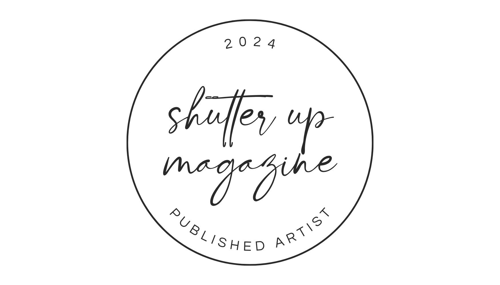 Shutter Up Magazine Published Artist badge